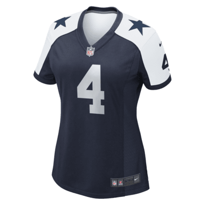 زيت اللافندر NFL Dallas Cowboys (Dak Prescott) Women's Game Football Jersey زيت اللافندر