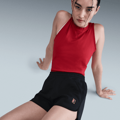 NikeCourt Heritage Women's Mid-Rise Fleece Tennis Shorts