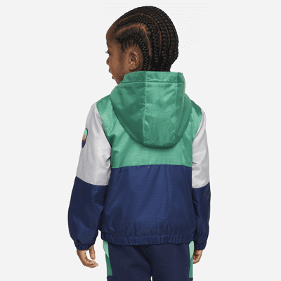 Nike Fleece-Lined Windbreaker Toddler Jacket