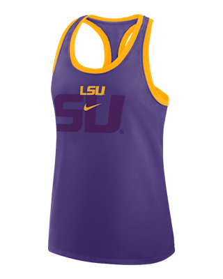 Женские  LSU Primetime Shadow Nike College Racerback Tank Top