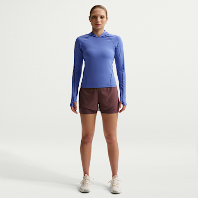 Långärmad slimmad huvtröja Nike Universa Dri-FIT för kvinnor