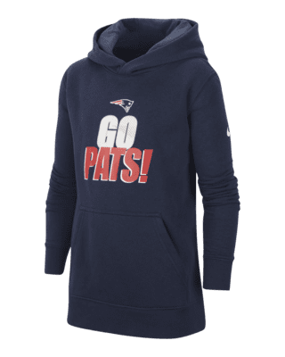 Youth Nike Navy Houston Texans 2023 Sideline Club Fleece Pullover Hoodie Size: Small