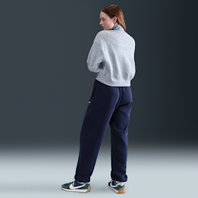 Overdimensionerede Nike Sportswear Phoenix Fleece-sweatpants med høj talje til kvinder