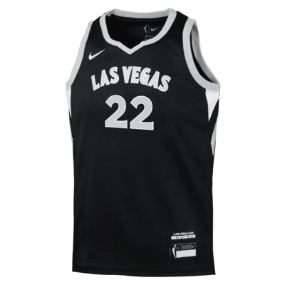 A'ja Wilson Las Vegas Aces 2024 Explorer Edition Big Kids' (Boys') Nike Dri-FIT WNBA Swingman Jersey