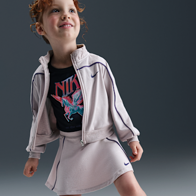 Conjunto deportivo de 2 piezas con falda scooter infantil Nike Varsity Prep