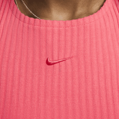 Vestido sin mangas slim midi para mujer Nike Sportswear Chill Rib