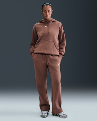 Женские  Nike Sportswear Phoenix Fleece Mid-Rise Open-Hem Pants