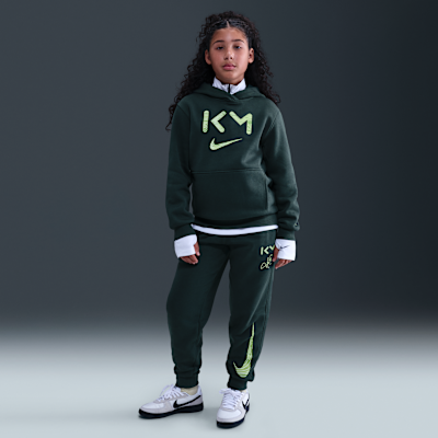 Kylian Mbappé Club Fleece Big Kids' Nike Dri-FIT Soccer Hoodie