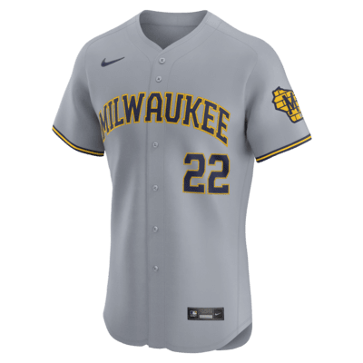 Christian Yelich Milwaukee Brewers Men's Nike Dri-FIT ADV MLB Elite Jersey