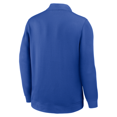 Playera de manga larga universitaria Nike Dri-FIT de medio cierre para hombre Duke Coaches