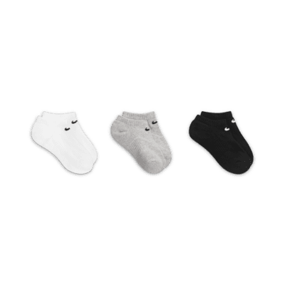 Nike Performance Kids' Cushioned No-Show Socks (3 Pairs)