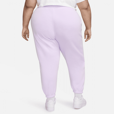 Overdimensionerede Nike Sportswear Phoenix Fleece-sweatpants med høj talje til kvinder (plus size)