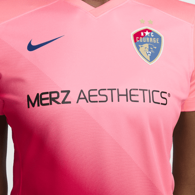 Jersey Nike Dri-FIT de la NWSL replica del North Carolina Courage visitante 2024 Stadium para mujer