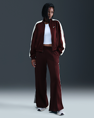 Женские спортивные штаны Nike Sportswear Mid-Rise Wide-Leg Track Pants