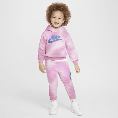 Conjunto de sudadera con gorro sin cierre y pants para infantil Nike Solarized