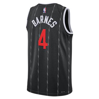 Jersey Nike de la NBA Swingman para hombre Scottie Barnes Toronto Raptors City Edition