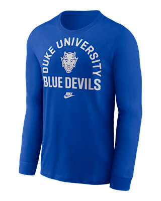 Мужская футболка Duke Legacy Arched Logo Nike College Long-Sleeve