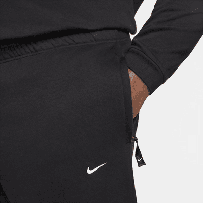 Nike Solo Swoosh fleecebroek met open zoom voor heren