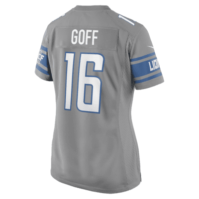 NFL Detroit Lions (Jared Goff) Men's Game Football Jersey.