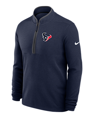 Мужские  Houston Texans Logo Victory Nike Dri-FIT NFL 1/2-Zip Long-Sleeve Top