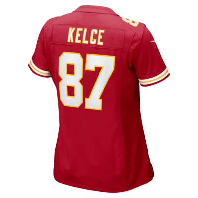 Jersey de fútbol americano Nike de la NFL Game para mujer Travis Kelce Kansas City Chiefs