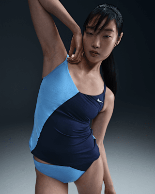 Женские  Nike Swim V-Neck Tankini