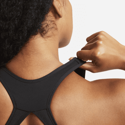 Bra deportivo ajustable sin almohadilla de alta sujeción para mujer Nike Swoosh