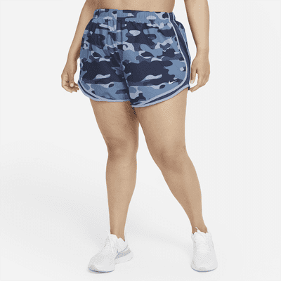 plus size printed shorts