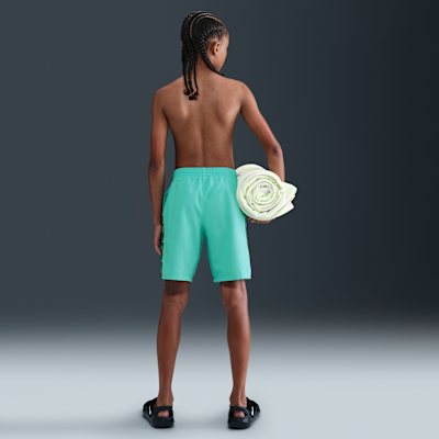 Shorts de vóleibol de 18 cm para niño Nike Swim Logo Tape Lap