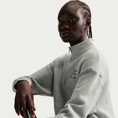 Nike Sportswear Women's Oversized 1/4-Zip Fleece Top