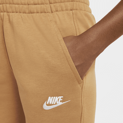 Shorts de French Terry para niños talla grande Nike Sportswear Club Fleece