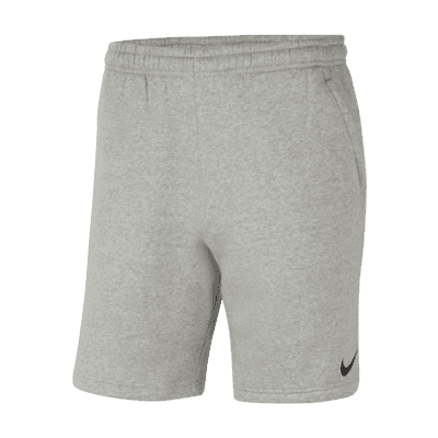 mens grey nike fleece shorts