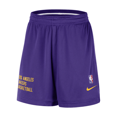 Nike nba l. a. lakers earned edition camiseta manga corta morada