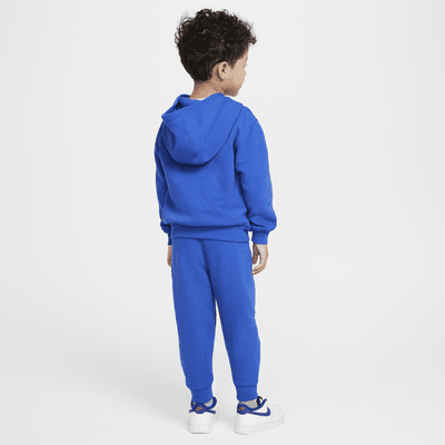 Conjunto de dos piezas de sudadera con gorro infantil Nike Full-Zip Club Set