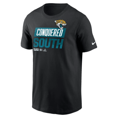 Nike Men's 2022 AFC South Champions Trophy Collection (NFL Jacksonville Jaguars) T-Shirt in Black, Size: Small | NP9900A9NZ-A5V