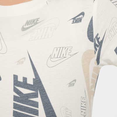 Nike Younger Kids' Printed T-Shirt and Lightweight French Terry Shorts Set