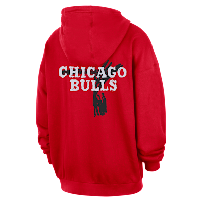 Chicago Bulls Courtside Jordan NBA Club Premium-hættetrøje til mænd