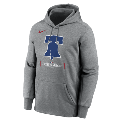 Sudadera con gorro sin cierre Nike Therma de la MLB para hombre Philadelphia Phillies 2024 Postseason Authentic Collection