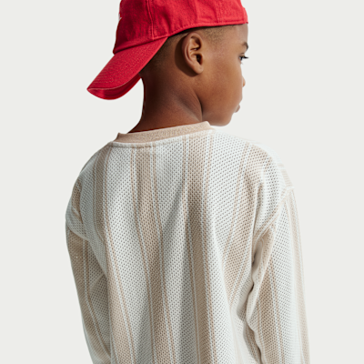Nike Sportswear Collection Big Kids' Long-Sleeve Mesh Jersey