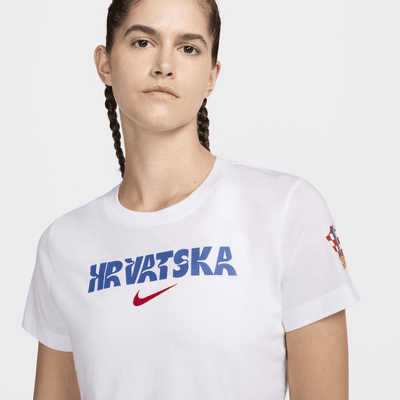 Kroatien Crest Nike Football-T-shirt til kvinder