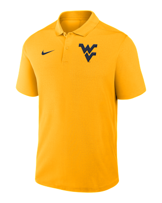 Мужские  West Virginia Primetime Victory Primary Logo Nike Dri-FIT College Polo