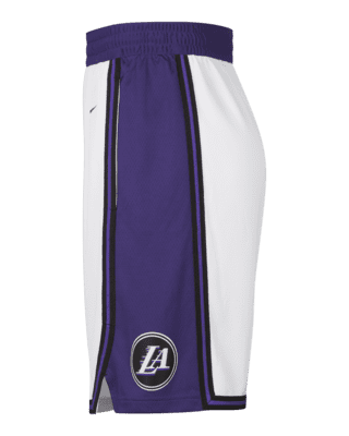 Los Angeles Lakers Nike 2020/21 City Edition Swingman Shorts - White