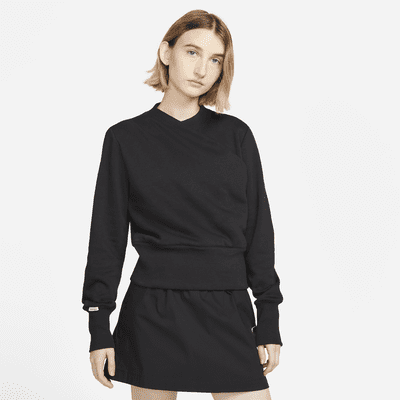 Nike Sportswear Women's Draped Crew-Neck Sweatshirt. Nike AT