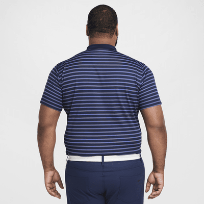 Nike Dri-FIT Victory csíkos, galléros férfi golfpóló