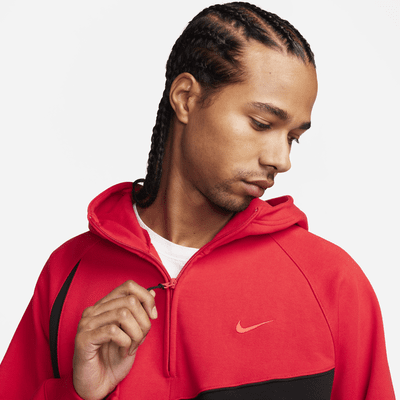 Sudadera con gorro de tejido Fleece con medio cierre para hombre Nike Swoosh