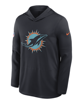 Мужские  Miami Dolphins Rivalries Collection Sideline Nike Dri-FIT NFL Long-Sleeve Hooded Top