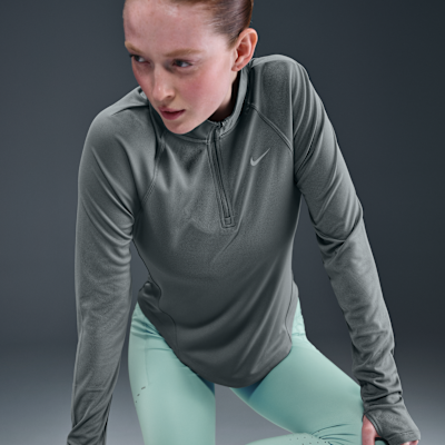 Top da running Dri-FIT con zip a 1/4 Nike Tempo – Donna