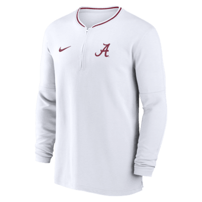 Alabama Crimson Tide Sideline Coach Men's Nike Dri-FIT College 1/2-Zip Long-Sleeve Top