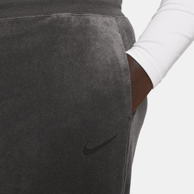 Pants de felpa de tiro alto y pierna amplia para mujer (talla grande) Nike Sportswear