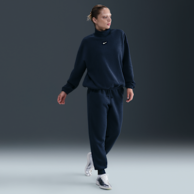 Nike Sportswear Phoenix Plush Women's Cozy Fleece Oversized Mock-Neck Top